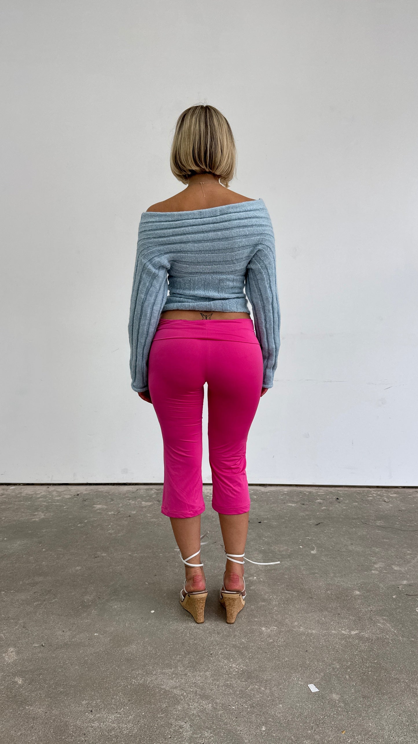Slinky Capris - Raspberry