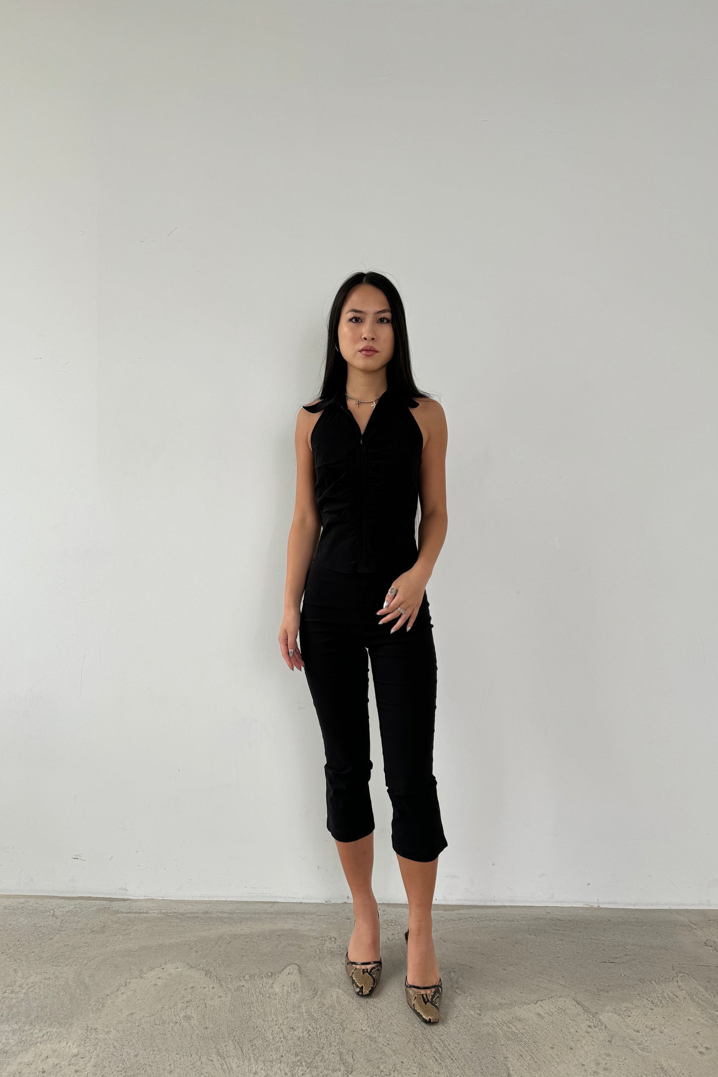 The flared capris - Black