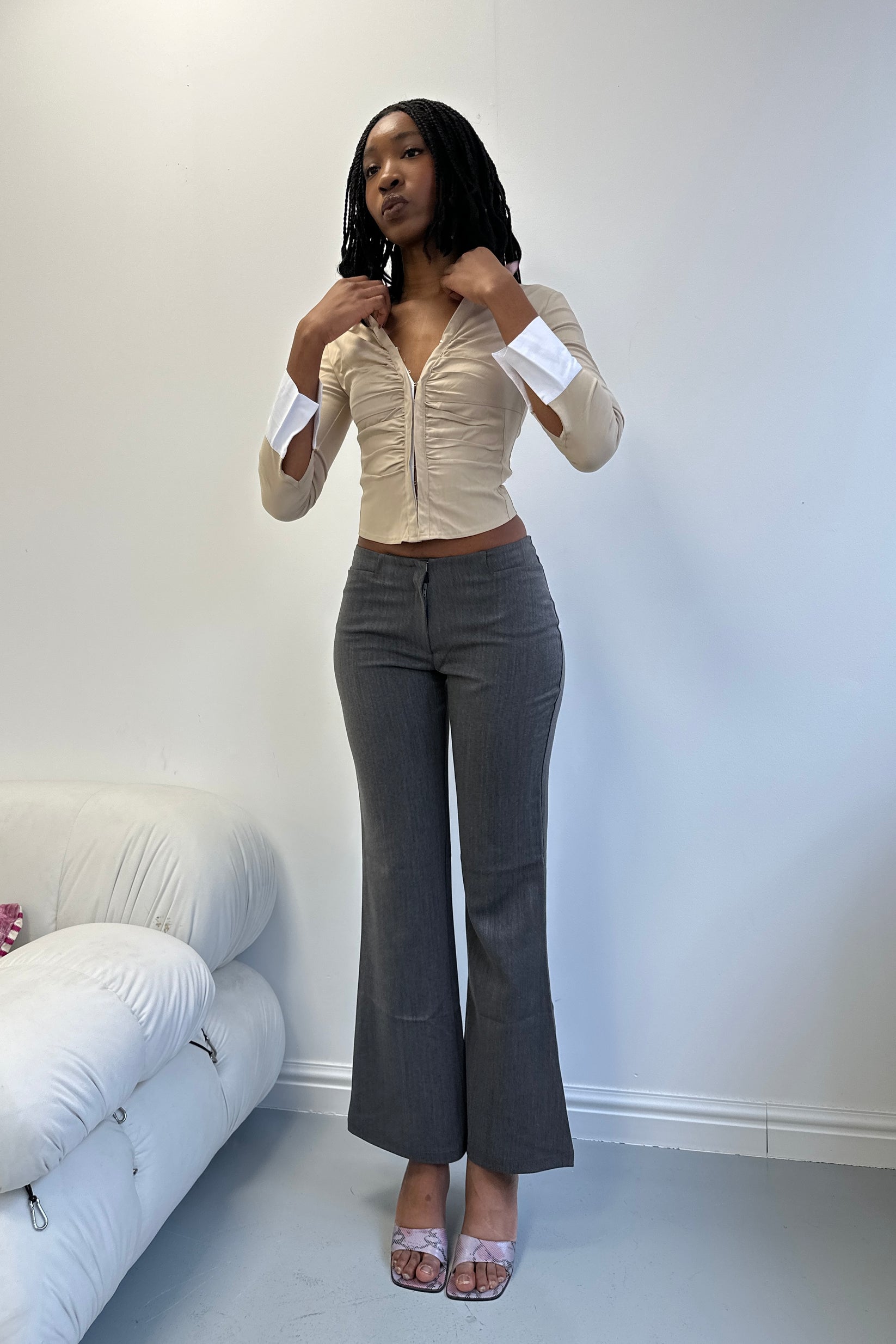 The TALL Elle Trousers - Grey – Isabella Vrana