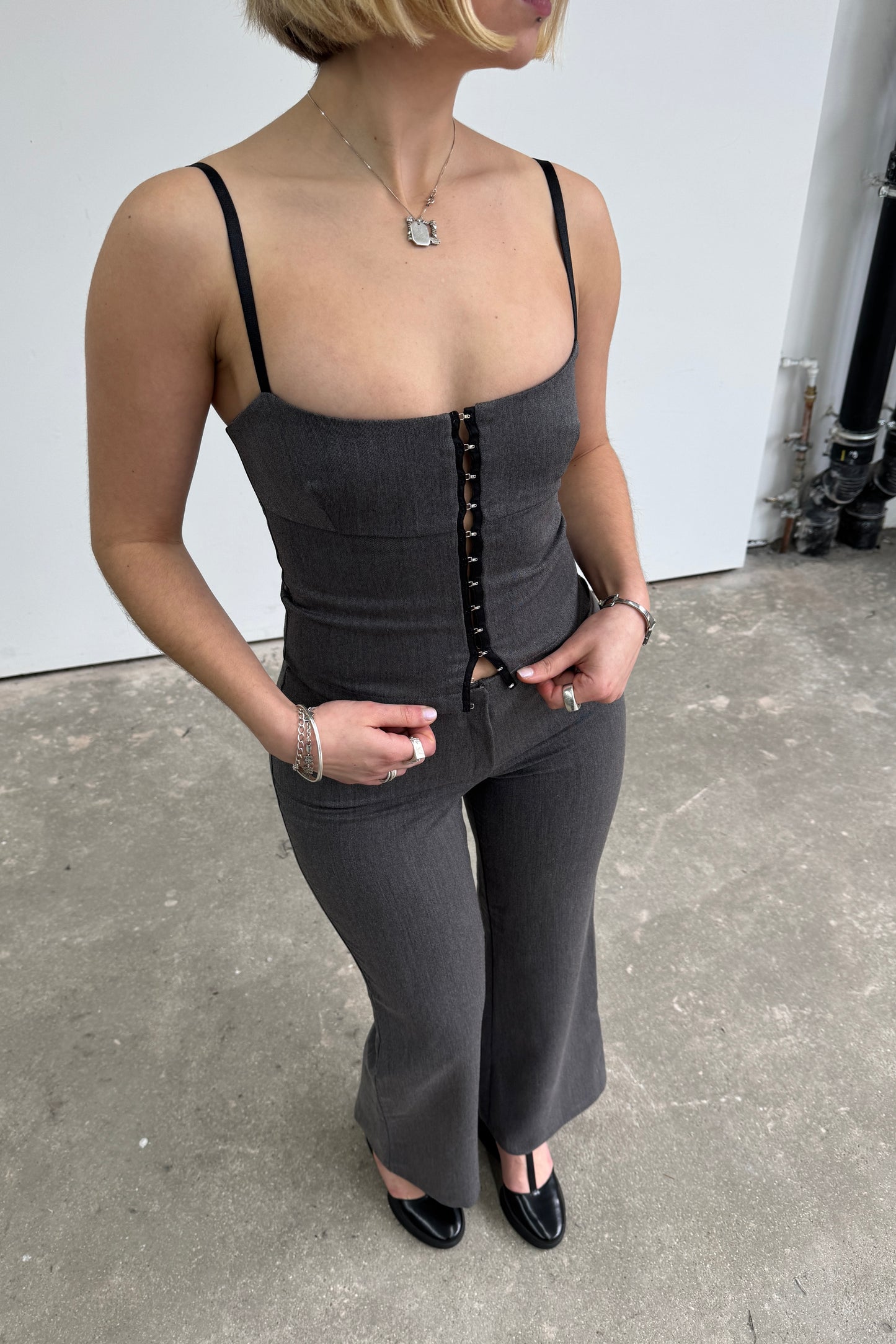 The Elle Top - Grey