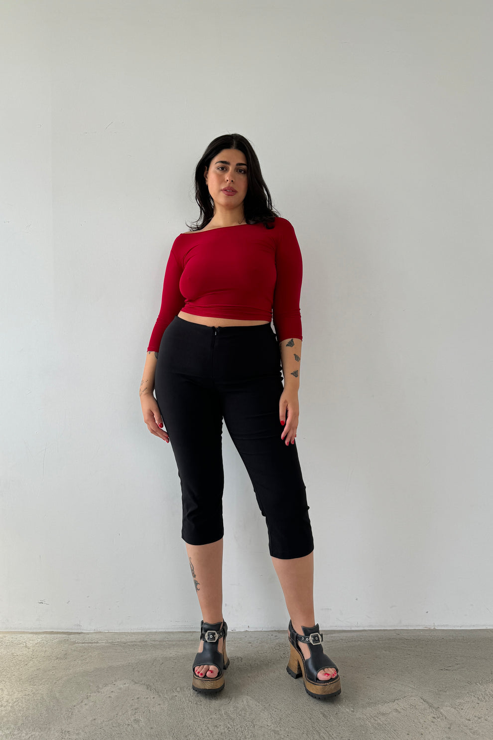 Flared Capris - Black – Isabella Vrana