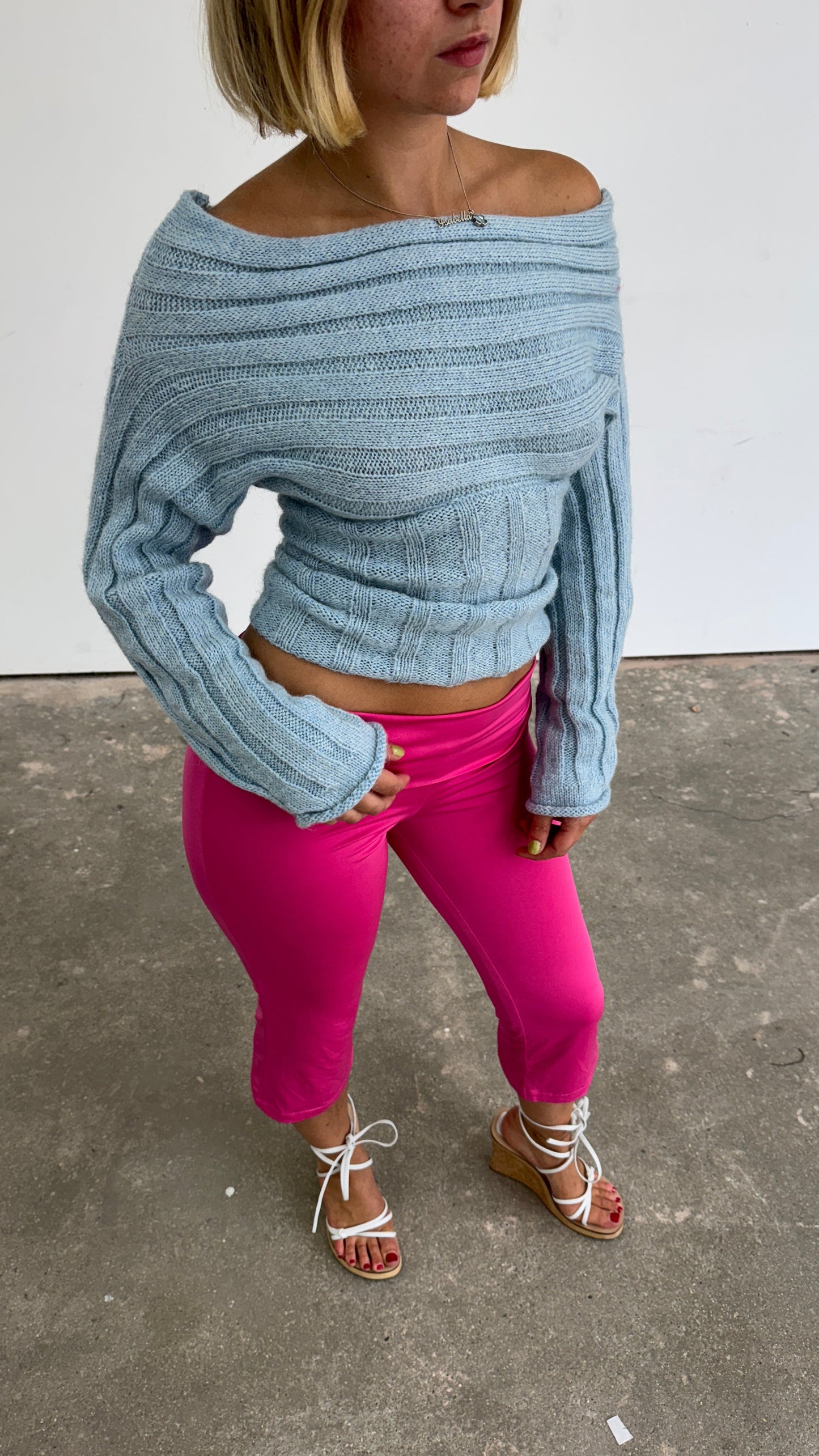 Slinky Capris -  Raspberry