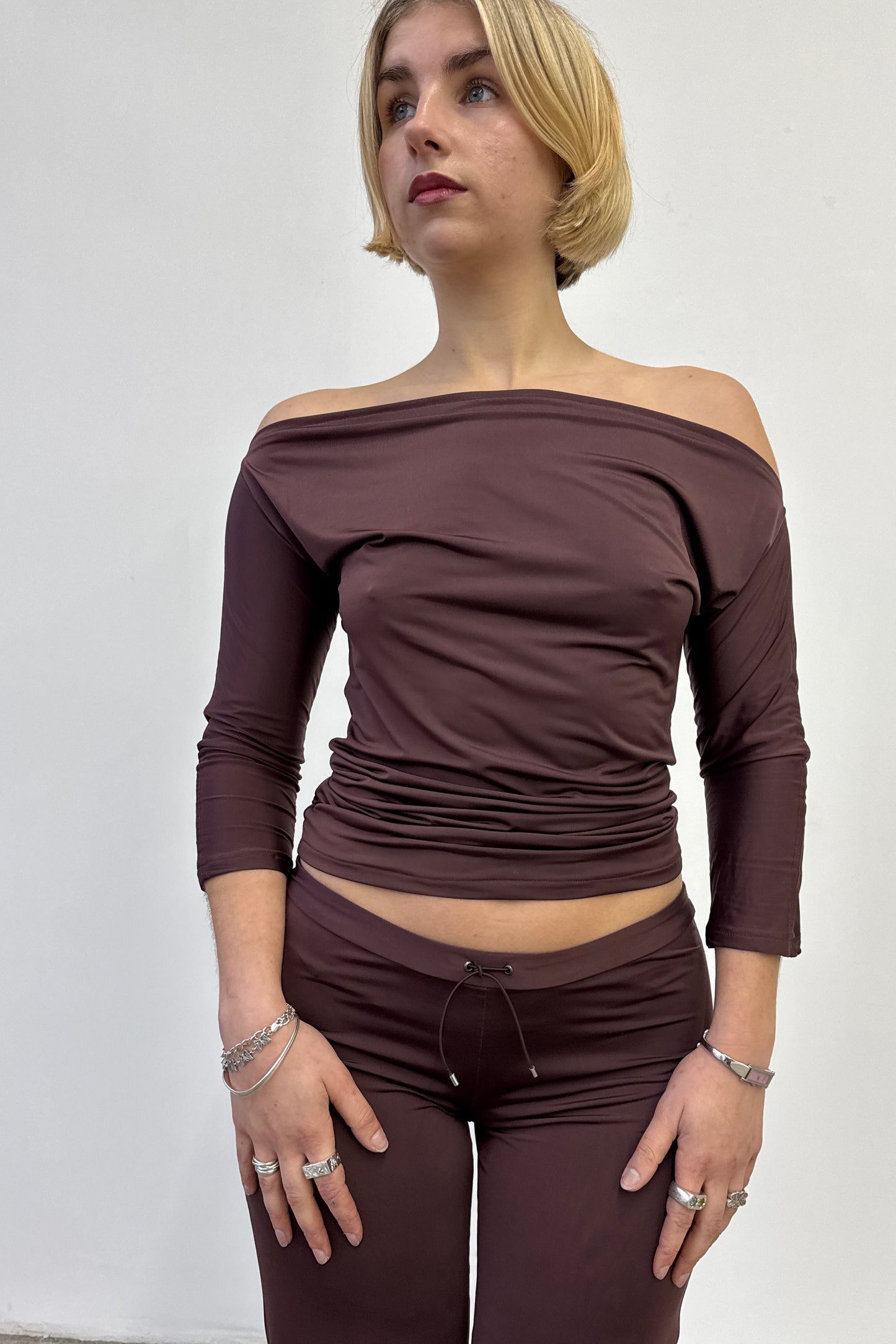 The Draped top - Espresso