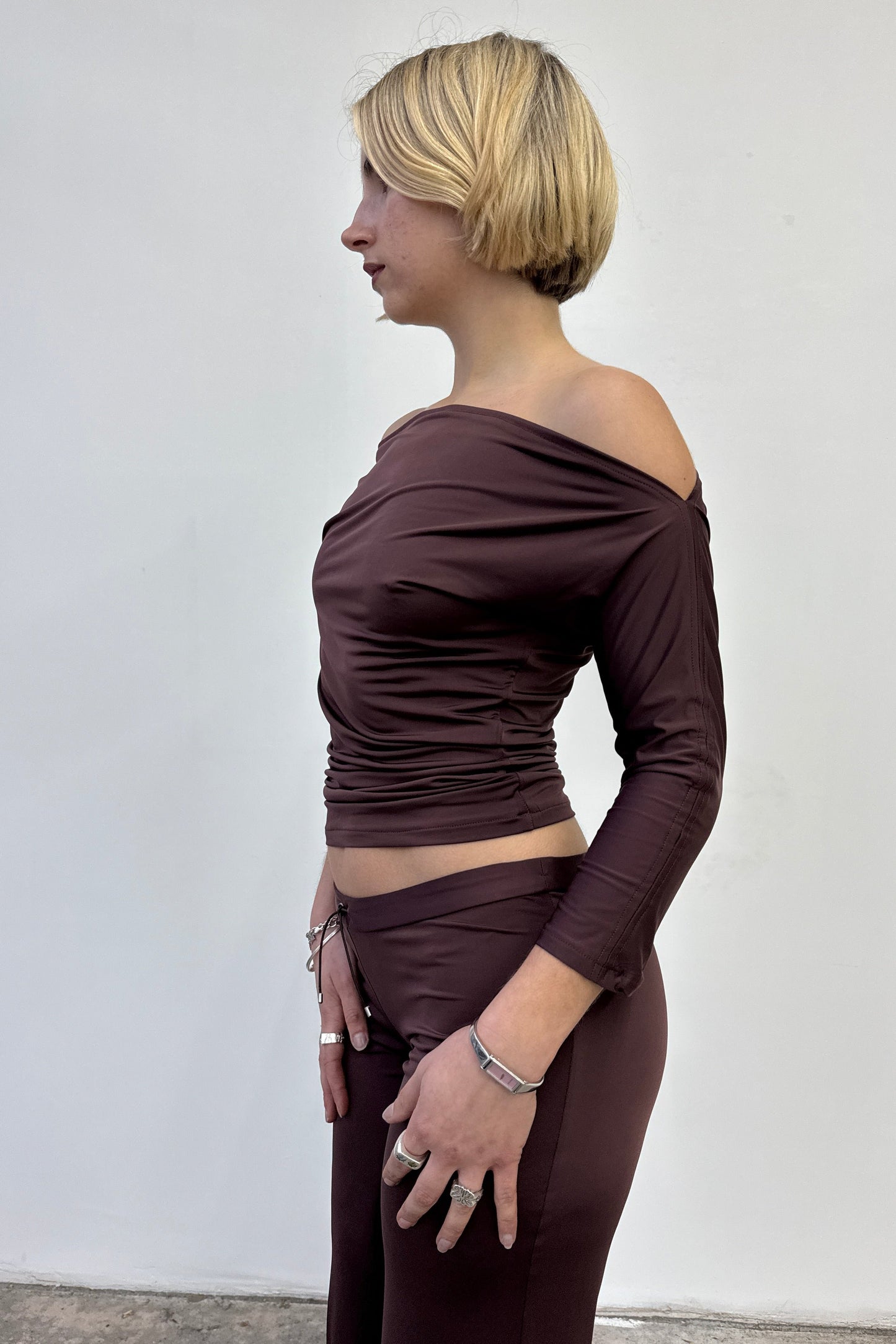 The Draped top - Espresso