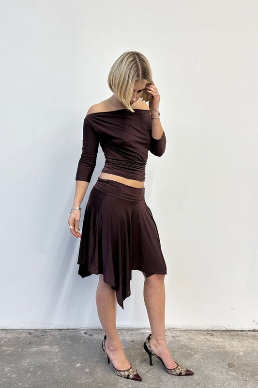 Slinky Skirt - Espresso