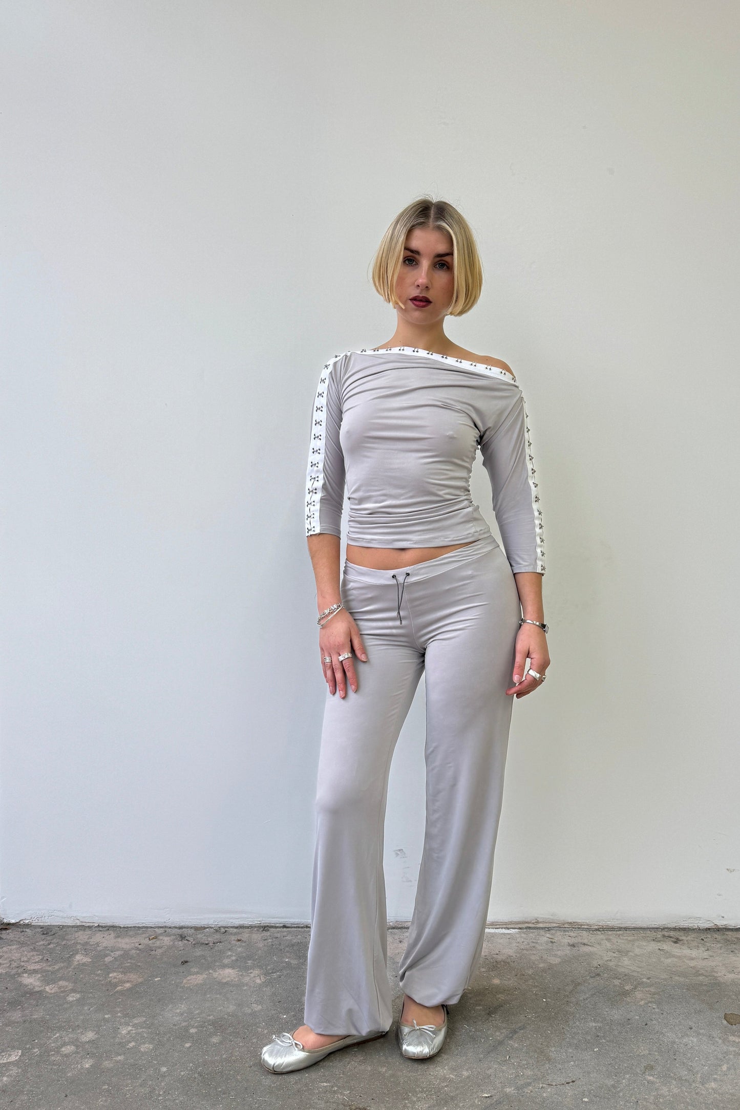 Slinky Trousers - Nickel