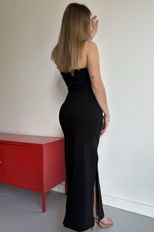 The Long Brandy dress - Black
